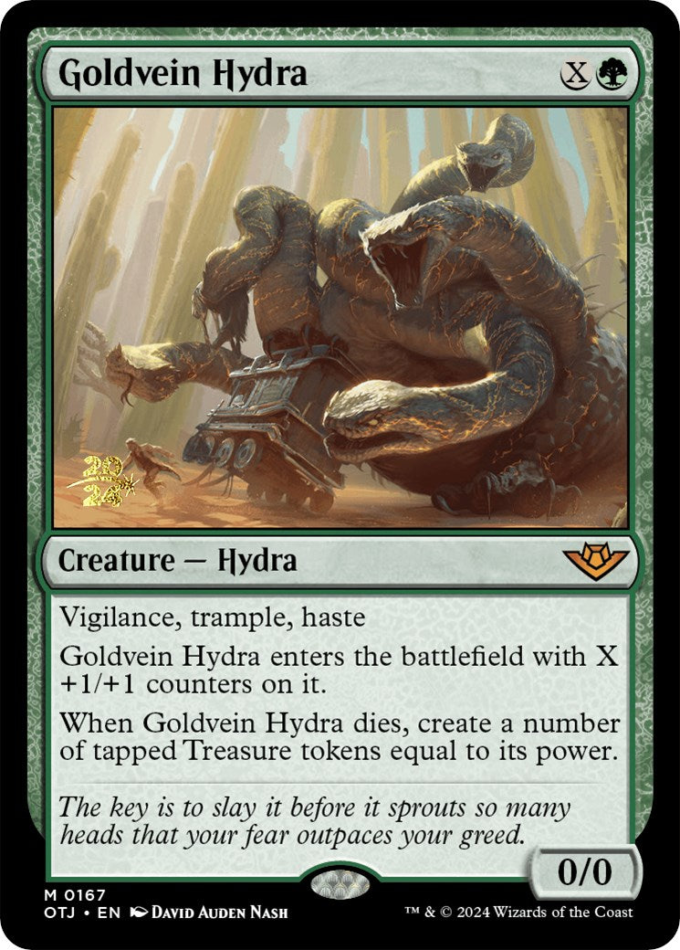 Goldvein Hydra [Outlaws of Thunder Junction Prerelease Promos] | Gear Gaming Bentonville