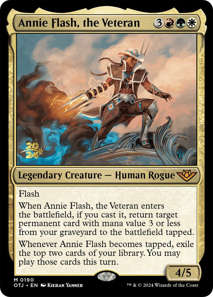 Annie Flash, the Veteran [Outlaws of Thunder Junction Prerelease Promos] | Gear Gaming Bentonville