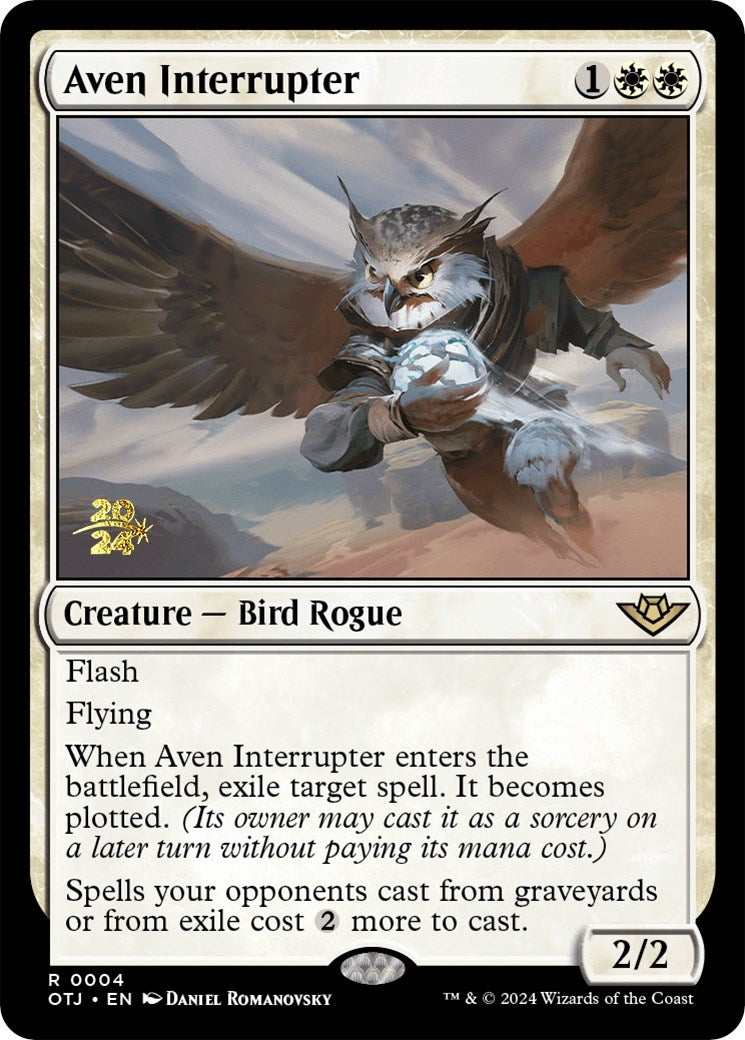 Aven Interrupter [Outlaws of Thunder Junction Prerelease Promos] | Gear Gaming Bentonville