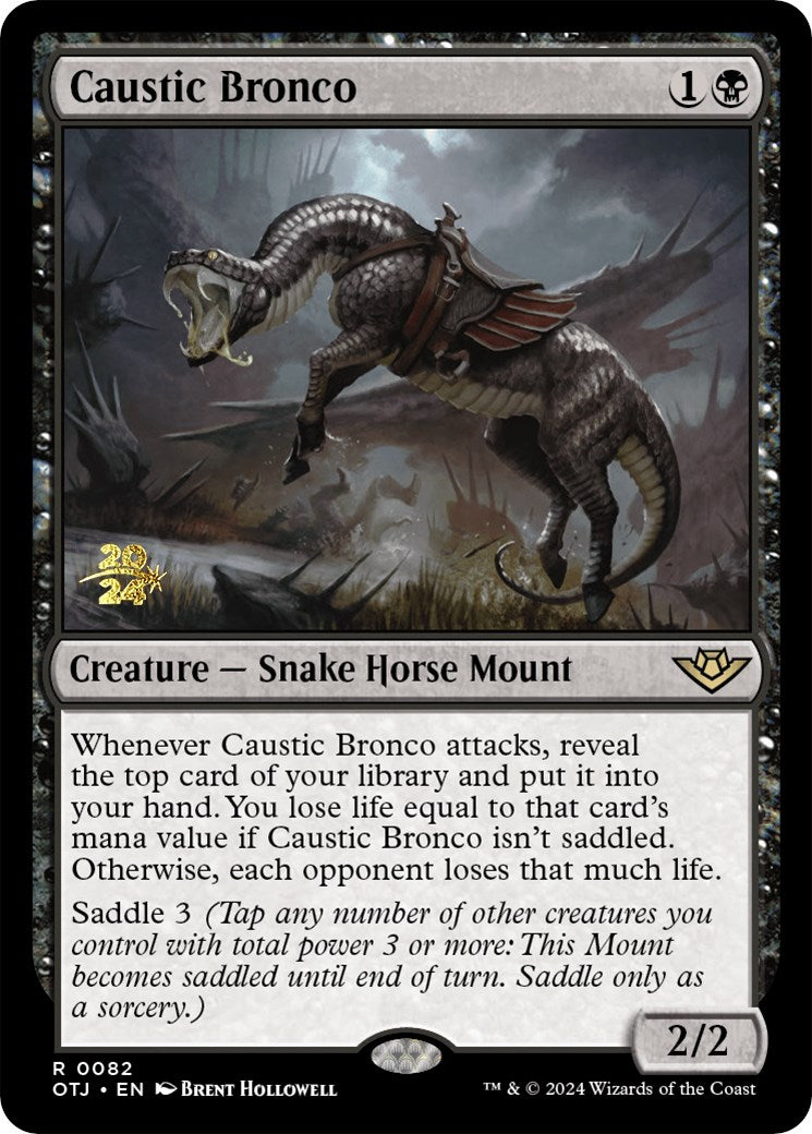 Caustic Bronco [Outlaws of Thunder Junction Prerelease Promos] | Gear Gaming Bentonville