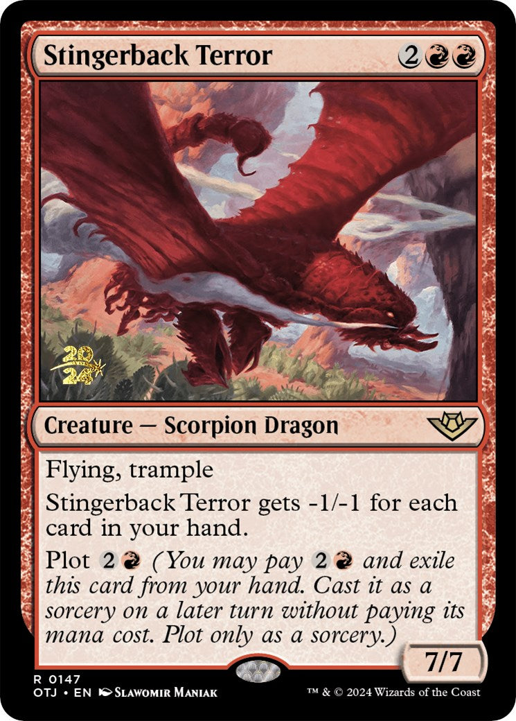 Stingerback Terror [Outlaws of Thunder Junction Prerelease Promos] | Gear Gaming Bentonville