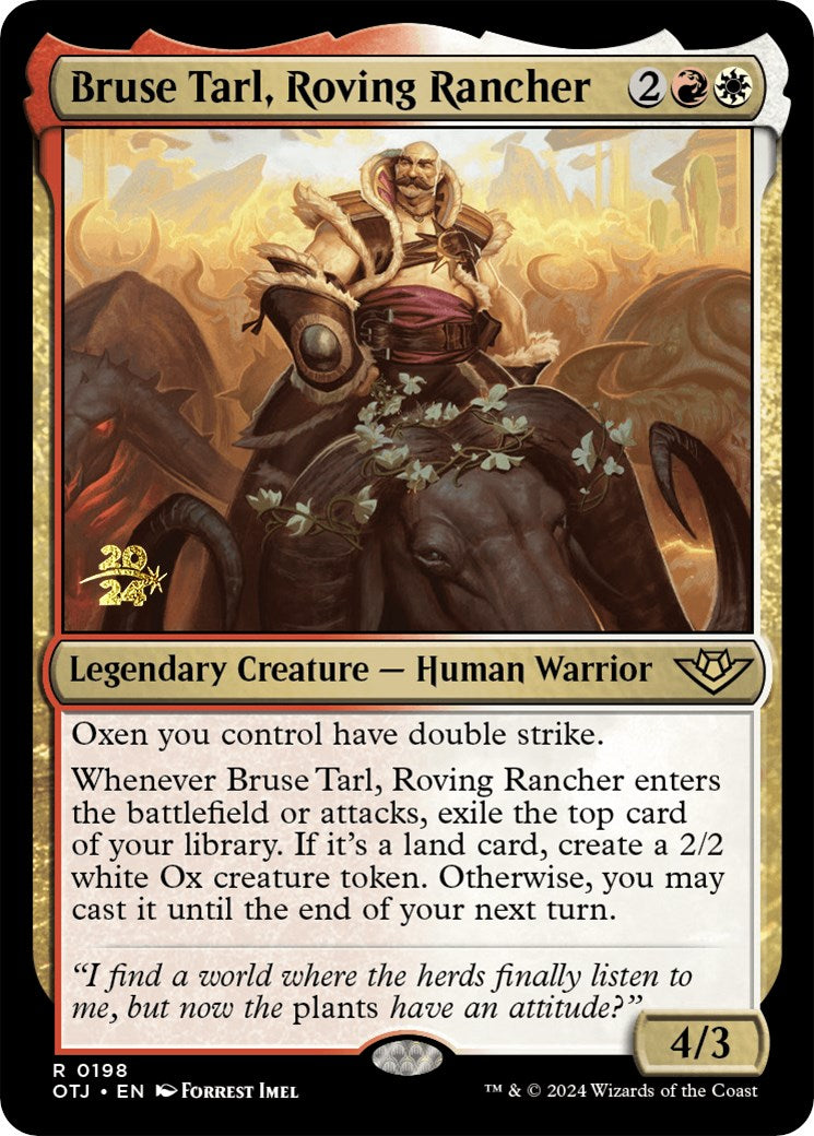 Bruse Tarl, Roving Rancher [Outlaws of Thunder Junction Prerelease Promos] | Gear Gaming Bentonville