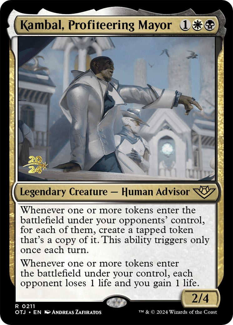 Kambal, Profiteering Mayor [Outlaws of Thunder Junction Prerelease Promos] | Gear Gaming Bentonville