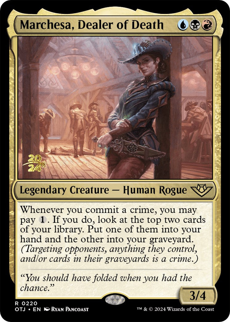 Marchesa, Dealer of Death [Outlaws of Thunder Junction Prerelease Promos] | Gear Gaming Bentonville