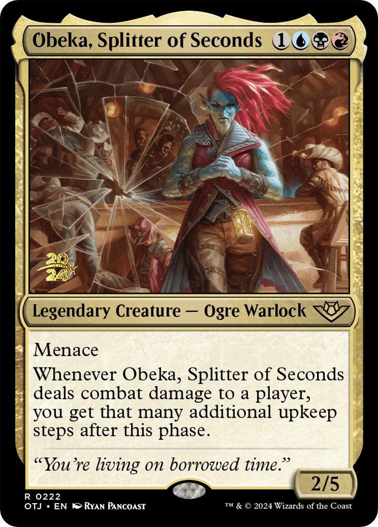 Obeka, Splitter of Seconds [Outlaws of Thunder Junction Prerelease Promos] | Gear Gaming Bentonville