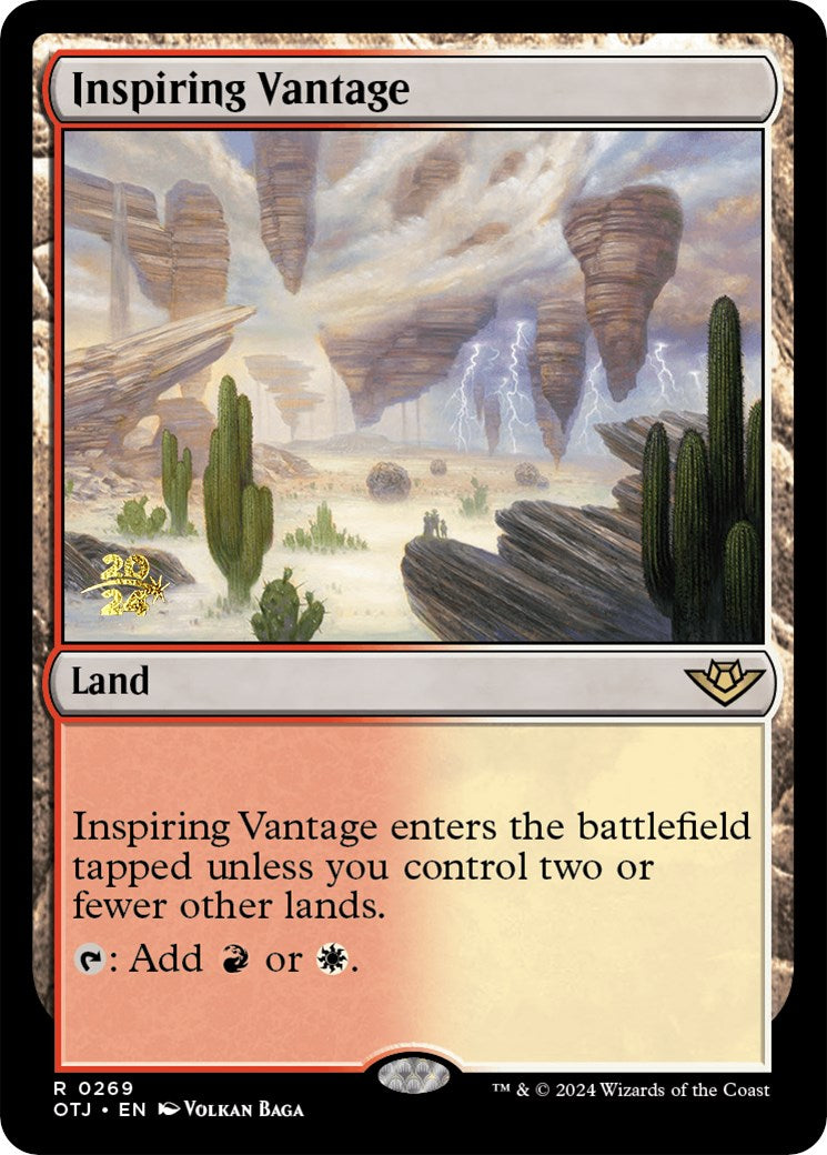 Inspiring Vantage (OTJ) [Outlaws of Thunder Junction Prerelease Promos] | Gear Gaming Bentonville