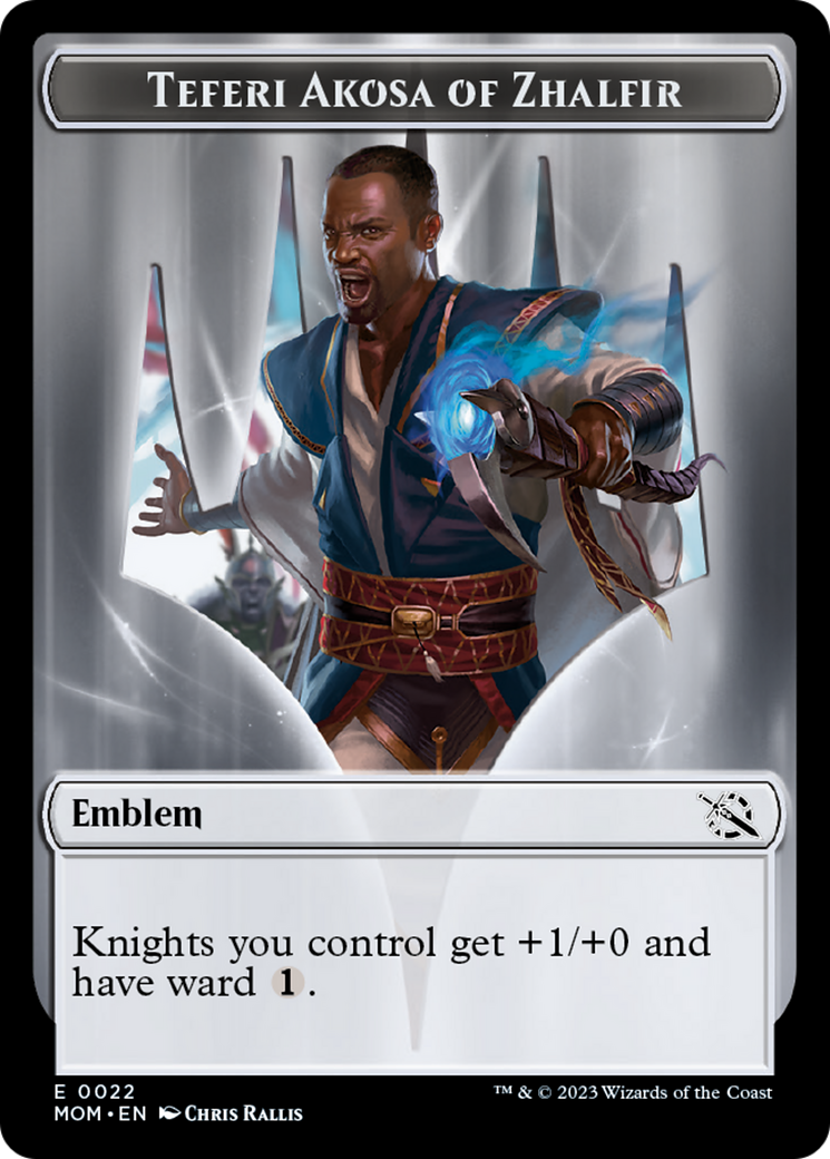 Teferi Akosa of Zhalfir Emblem [March of the Machine Tokens] | Gear Gaming Bentonville