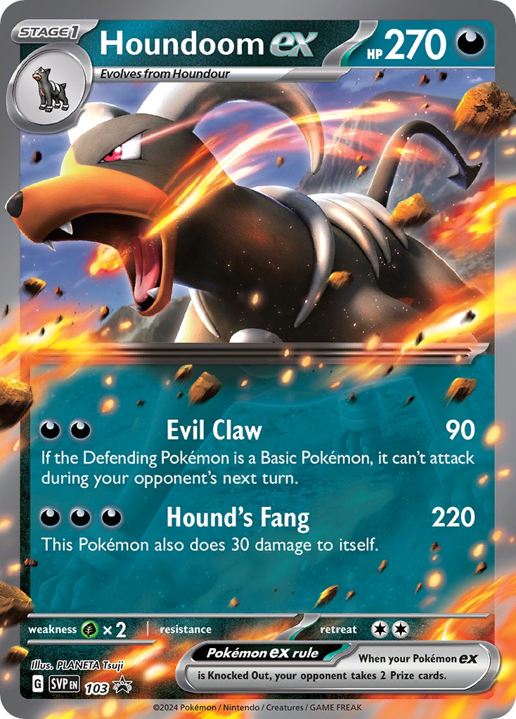 Houndoom ex (103) [Scarlet & Violet: Black Star Promos] | Gear Gaming Bentonville