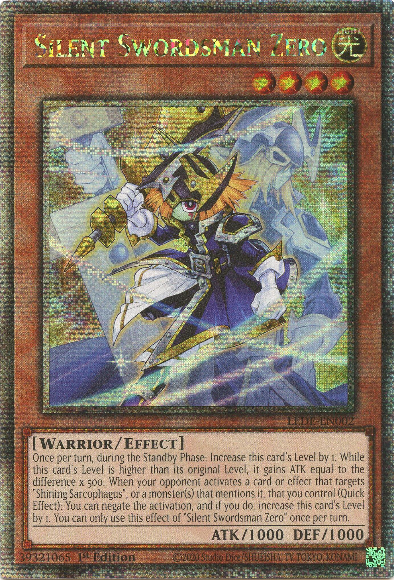 Silent Swordsman Zero [LEDE-EN002] Quarter Century Secret Rare | Gear Gaming Bentonville