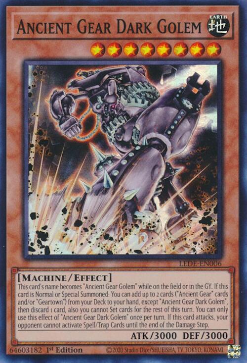 Ancient Gear Dark Golem [LEDE-EN006] Super Rare | Gear Gaming Bentonville