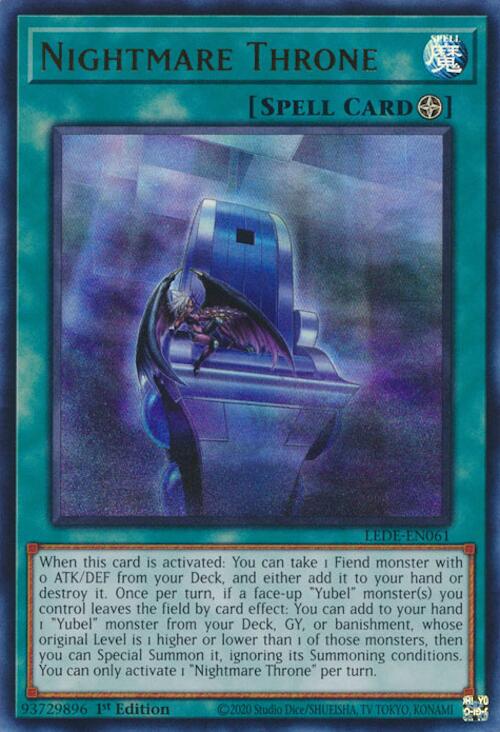 Nightmare Throne [LEDE-EN061] Ultra Rare | Gear Gaming Bentonville