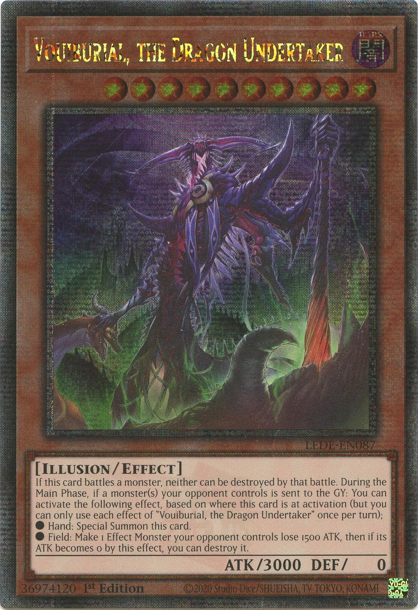 Vouiburial, the Dragon Undertaker (Quarter Century Secret Rare) [LEDE-EN087] Quarter Century Secret Rare | Gear Gaming Bentonville