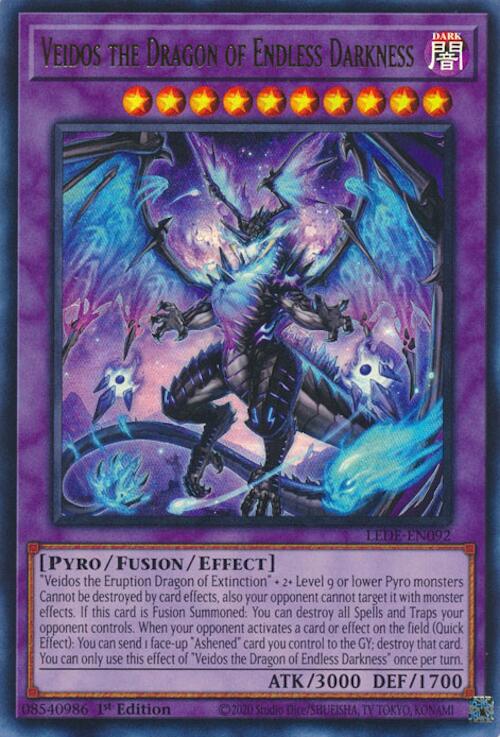 Veidos the Dragon of Endless Darkness [LEDE-EN092] Ultra Rare | Gear Gaming Bentonville