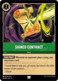 Signed Contract (99/204) [Ursula's Return] | Gear Gaming Bentonville