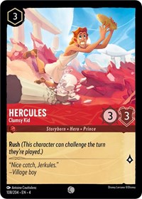 Hercules - Clumsy Kid (108/204) [Ursula's Return] | Gear Gaming Bentonville