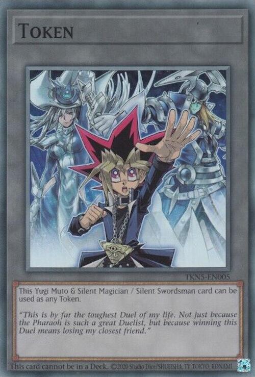 Token: Yugi Muto and Silent Magician and Silent Swordsman [TKN5-EN005] Super Rare | Gear Gaming Bentonville