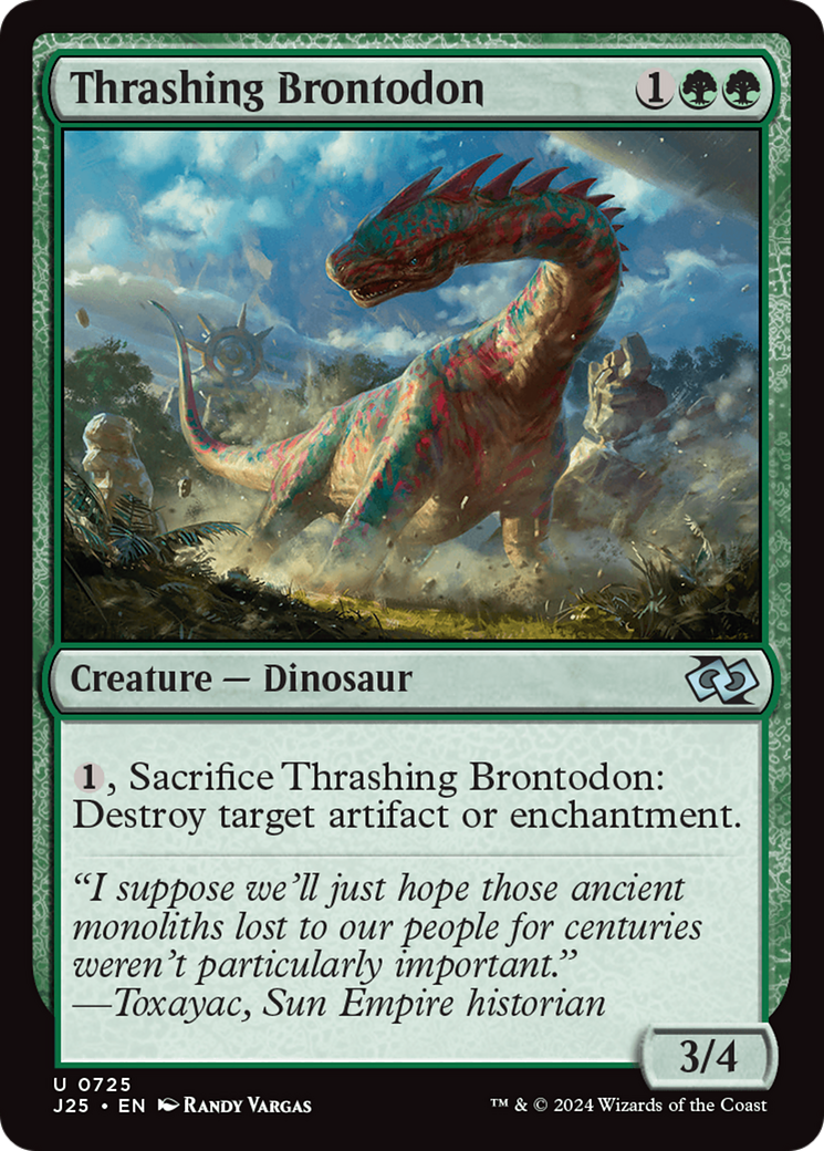 Thrashing Brontodon [Foundations Jumpstart] | Gear Gaming Bentonville