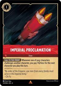 Imperial Proclamation (131/204) [Ursula's Return] | Gear Gaming Bentonville