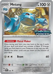 Metang (090) (Staff Prerelease Promo) [Scarlet & Violet: Black Star Promos] | Gear Gaming Bentonville