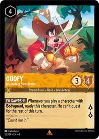 Goofy - Musketeer Swordsman (12/204) [Ursula's Return] | Gear Gaming Bentonville