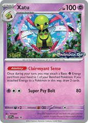 Xatu (059) (Staff Prerelease Promo) [Scarlet & Violet: Black Star Promos] | Gear Gaming Bentonville