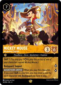 Mickey Mouse - Musketeer Captain (16/204) [Ursula's Return] | Gear Gaming Bentonville