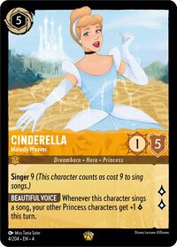 Cinderella - Melody Weaver (4/204) [Ursula's Return] | Gear Gaming Bentonville