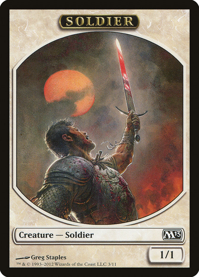 Soldier Token [Magic 2013 Tokens] | Gear Gaming Bentonville