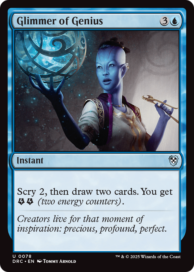 Glimmer of Genius [Aetherdrift Commander] | Gear Gaming Bentonville