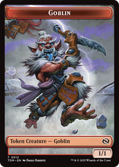 Goblin // Warrior Double-Sided Token [Tarkir: Dragonstorm Tokens] | Gear Gaming Bentonville
