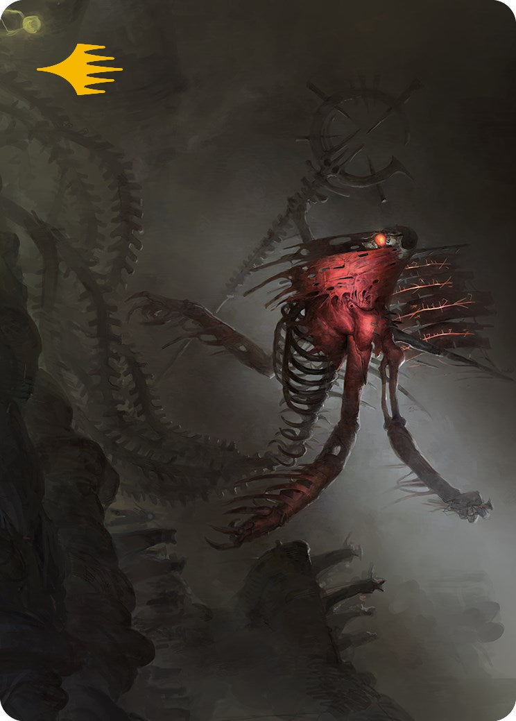 Drivnod, Carnage Dominus Art Card (Gold-Stamped Signature) [Phyrexia: All Will Be One Art Series] | Gear Gaming Bentonville