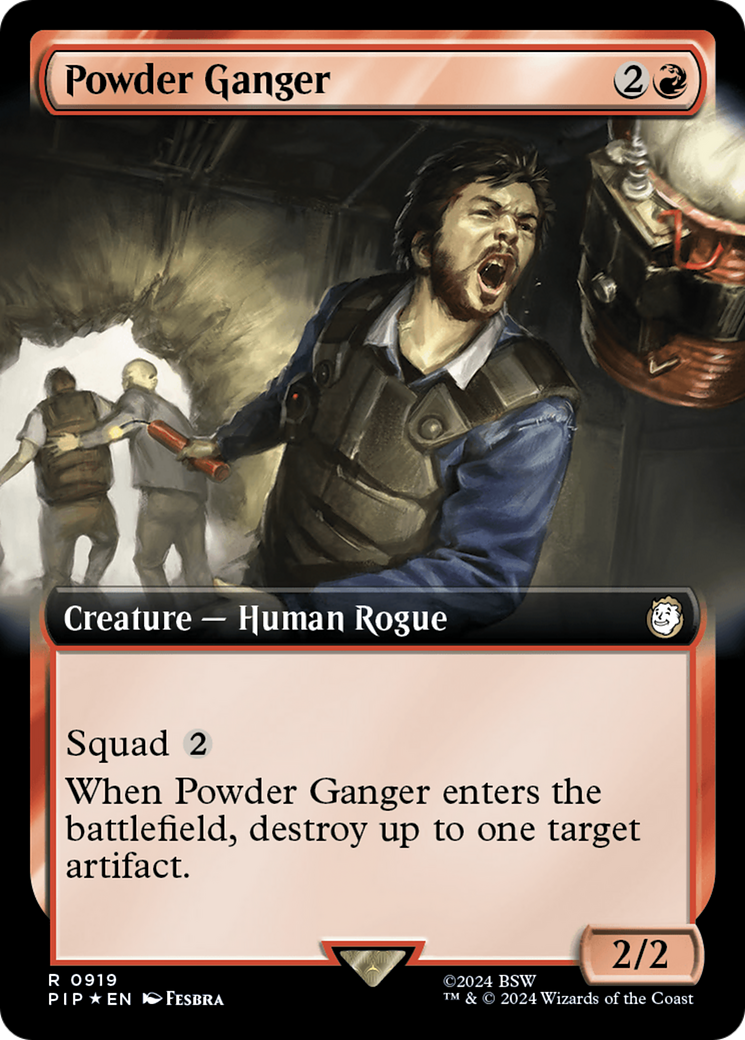 Powder Ganger (Extended Art) (Surge Foil) [Fallout] | Gear Gaming Bentonville