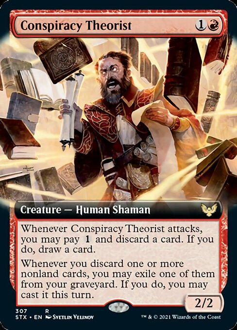 Conspiracy Theorist (Extended Art) [Strixhaven: School of Mages] | Gear Gaming Bentonville