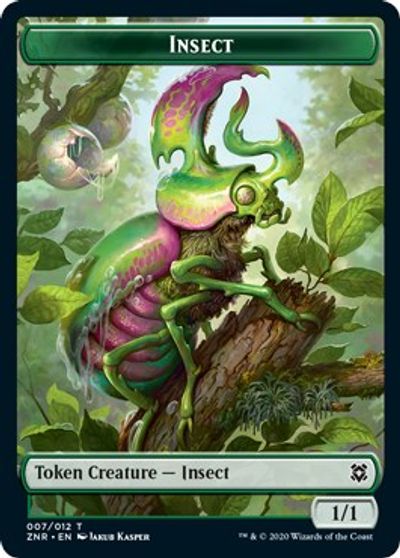 Beast // Insect Double-Sided Token [Challenger Decks 2021 Tokens] | Gear Gaming Bentonville