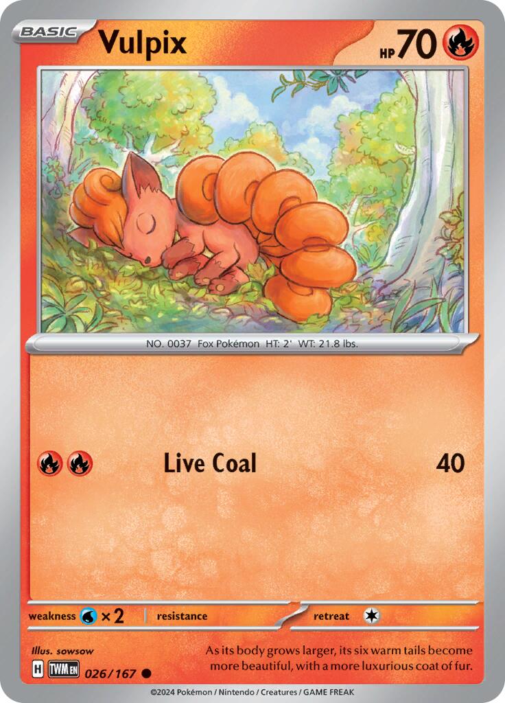 Vulpix (026/167) [Scarlet & Violet: Twilight Masquerade] | Gear Gaming Bentonville