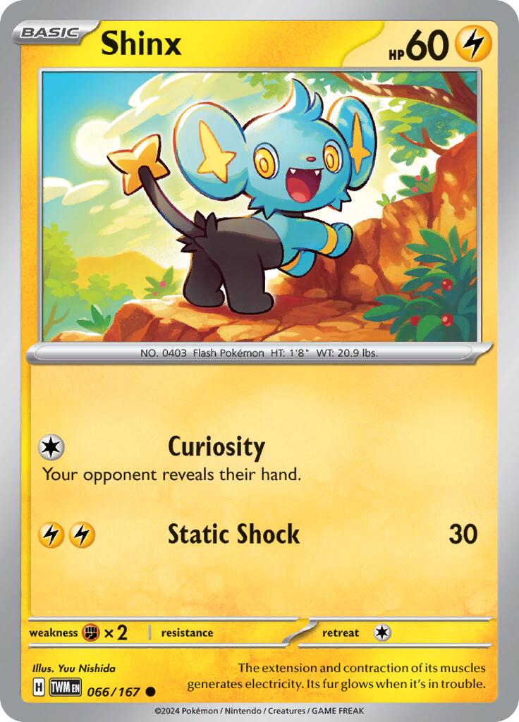 Shinx (066/167) [Scarlet & Violet: Twilight Masquerade] | Gear Gaming Bentonville