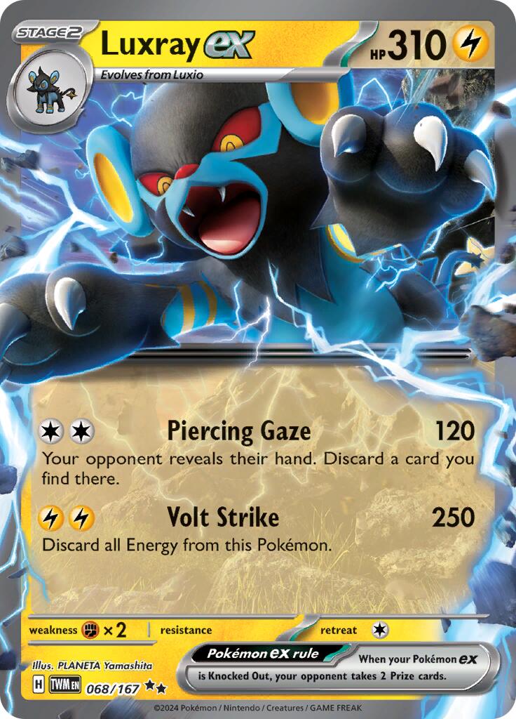 Luxray ex (068/167) [Scarlet & Violet: Twilight Masquerade] | Gear Gaming Bentonville