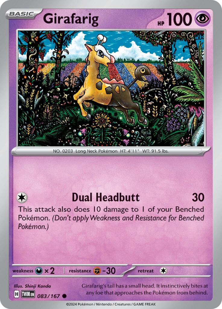 Girafarig (083/167) [Scarlet & Violet: Twilight Masquerade] | Gear Gaming Bentonville