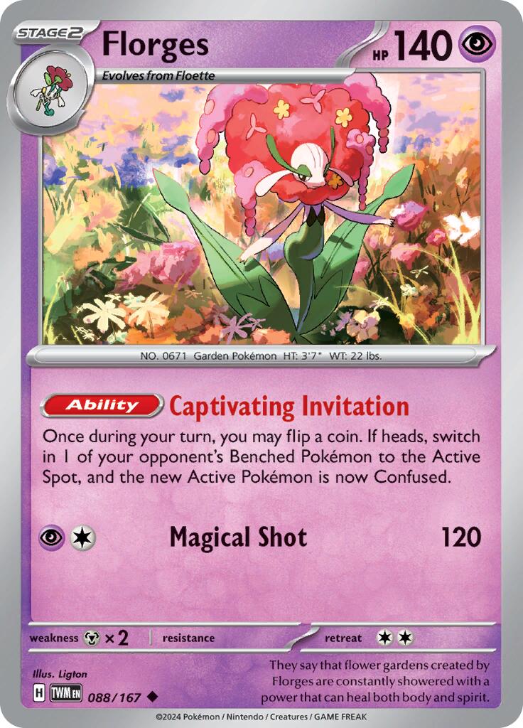 Florges (088/167) [Scarlet & Violet: Twilight Masquerade] | Gear Gaming Bentonville