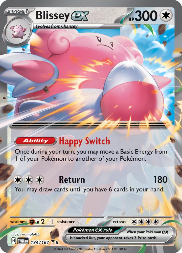 Blissey ex (134/167) [Scarlet & Violet: Twilight Masquerade] | Gear Gaming Bentonville