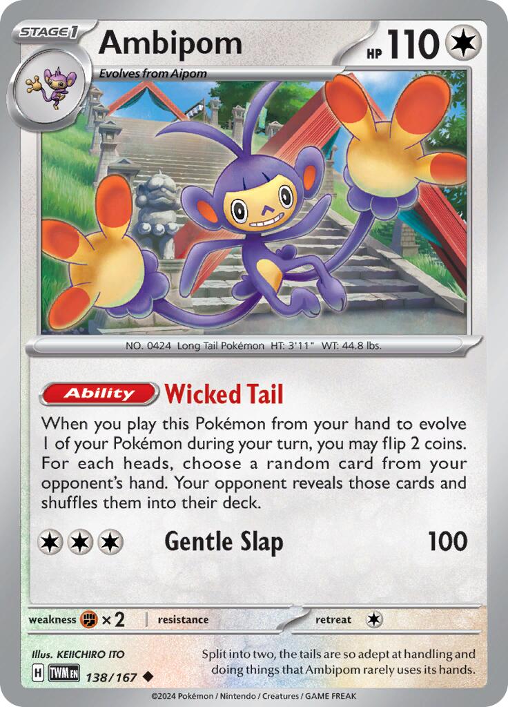 Ambipom (138/167) [Scarlet & Violet: Twilight Masquerade] | Gear Gaming Bentonville