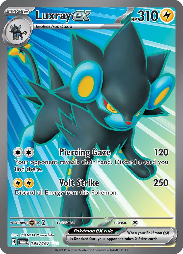 Luxray ex (195/167) [Scarlet & Violet: Twilight Masquerade] | Gear Gaming Bentonville