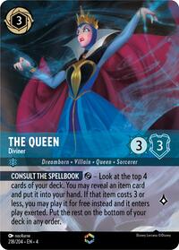 The Queen - Diviner (Enchanted) (218/204) [Ursula's Return] | Gear Gaming Bentonville