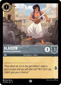 Aladdin - Resolute Swordsman (172/204) [Ursula's Return] | Gear Gaming Bentonville