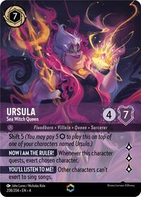 Ursula - Sea Witch Queen (Enchanted) (208/204) [Ursula's Return] | Gear Gaming Bentonville