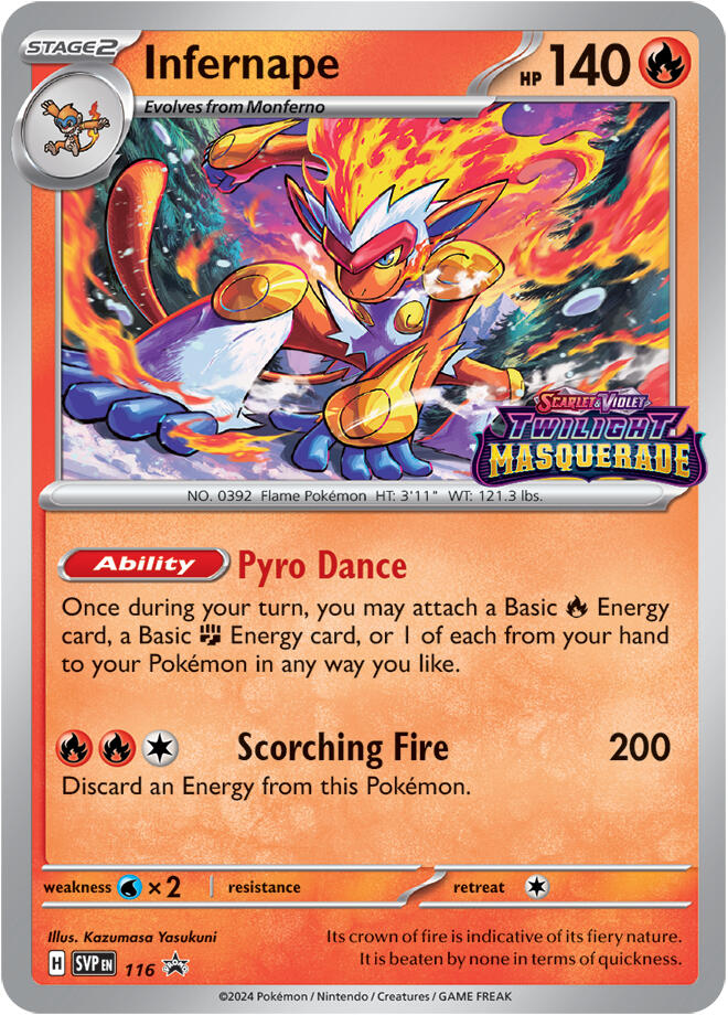 Infernape (116) [Scarlet & Violet: Black Star Promos] | Gear Gaming Bentonville