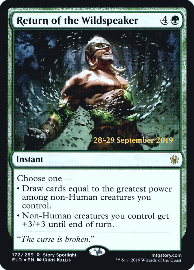 Return of the Wildspeaker [Throne of Eldraine Prerelease Promos] | Gear Gaming Bentonville