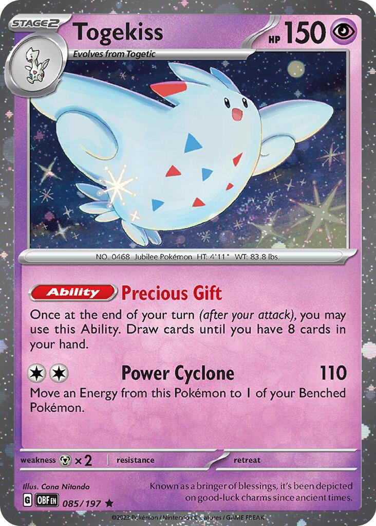 Togekiss (085/197) (Cosmos Holo) [Scarlet & Violet: Obsidian Flames] | Gear Gaming Bentonville