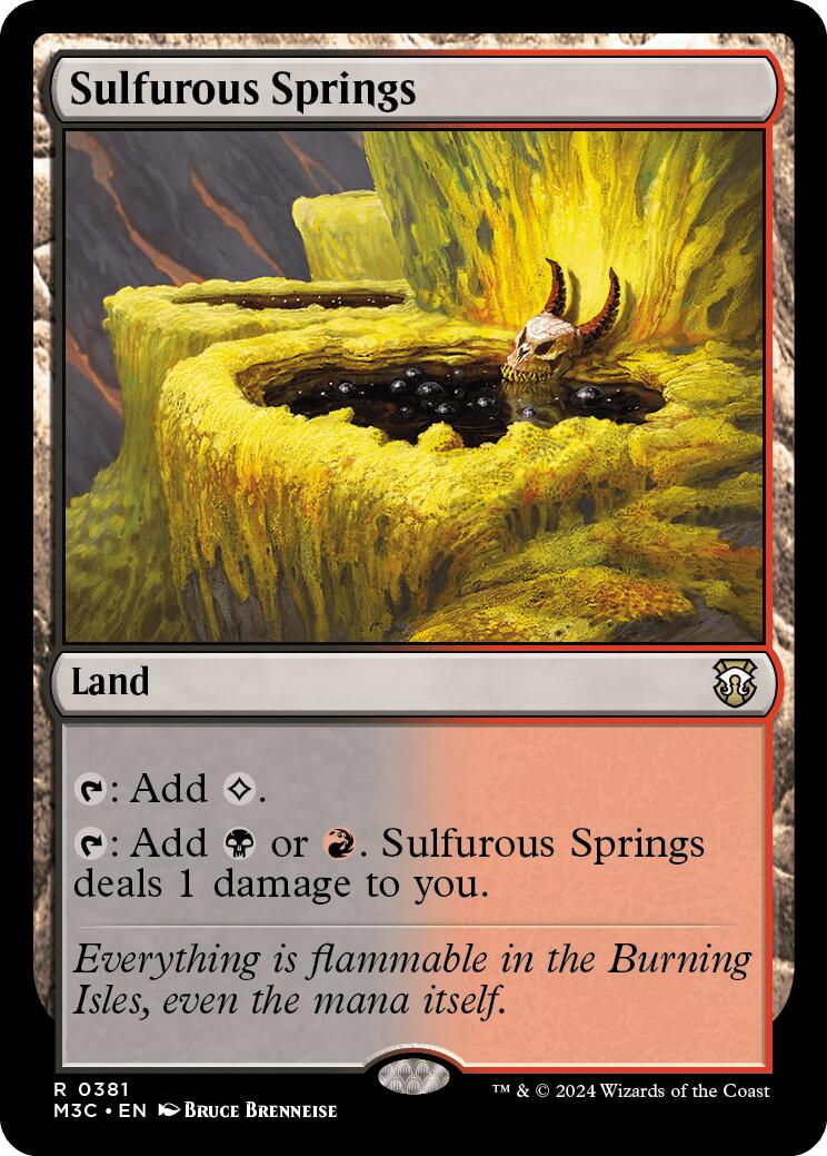 Sulfurous Springs [Modern Horizons 3 Commander] | Gear Gaming Bentonville