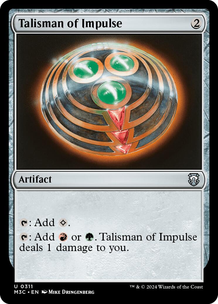 Talisman of Impulse [Modern Horizons 3 Commander] | Gear Gaming Bentonville